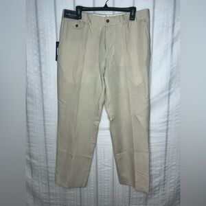 VTG Polo Ralph Lauren Pants Men Linen Silk Cotton Baggy Wide Leg Size 36x28 New